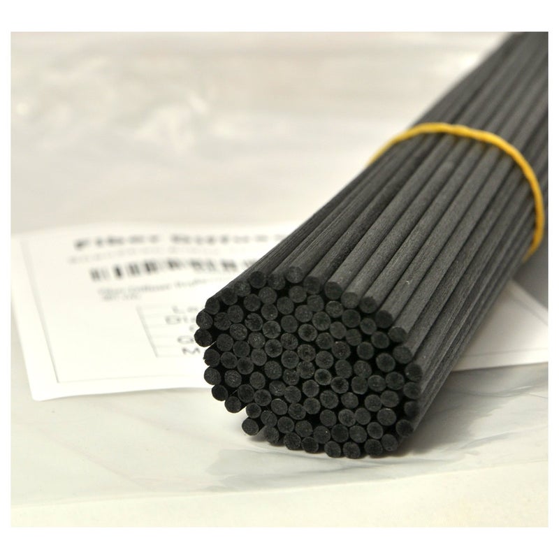 Ougual 100 Pieces Fiber Reed Diffuser Replacement Refill Sticks (10" x 3mm, Black) - Image 2